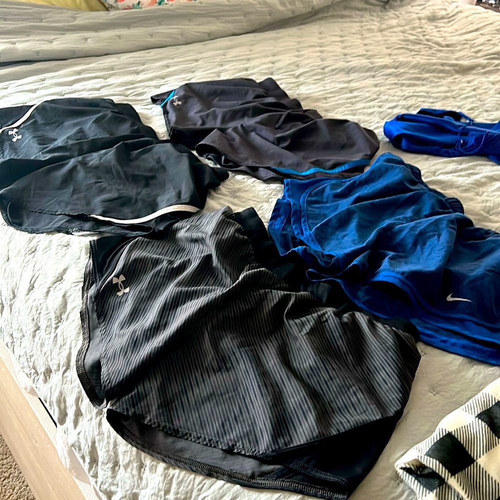 Under Armour Running shorts 3 pairs for $35